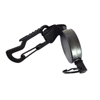 

Telescopic Keychain Ribbon Hang Buckle Anti-Lost Security Keychain Wire Rope High Elastic Carabiner 2 Choice