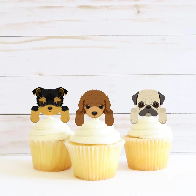 puppy-dog-theme-cupcake-toppers-dog-baby-shower-birthday-party-decorations-party-cupcake-toppers-set-of-24-aliexpress