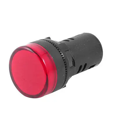 

Energy Save Red Light Button LED Indicator Bulb AC/DC 24V 20mA AD16-22D/S23