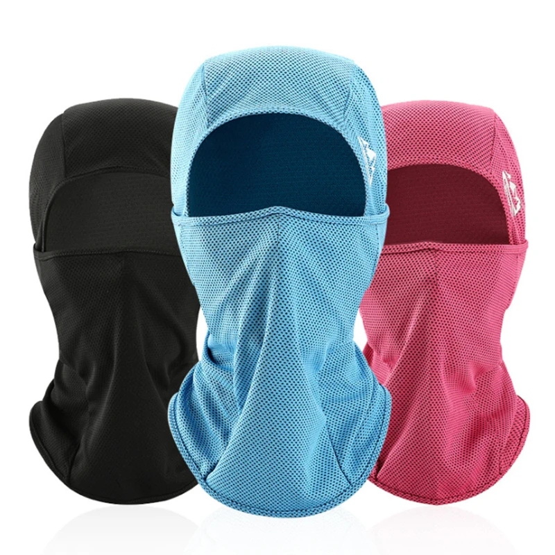 

Summer Cycling Full Face Mask Breathable Skin Cool Ice Silk Breathable UV400 Protection Sports Headwear Bike Neck Mask