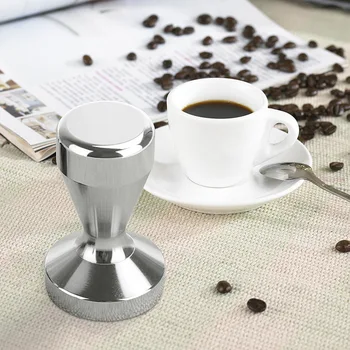 

49mm Stainless Steel Modern Espresso Coffee Tamper Machine DIY Coffee Bean Press Flat Base Hammer SNO88