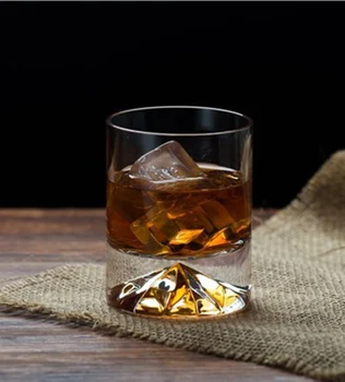 

Set of 2 high quality crystal party whiskey wine glass home party beer drinking glass cups GLA-143