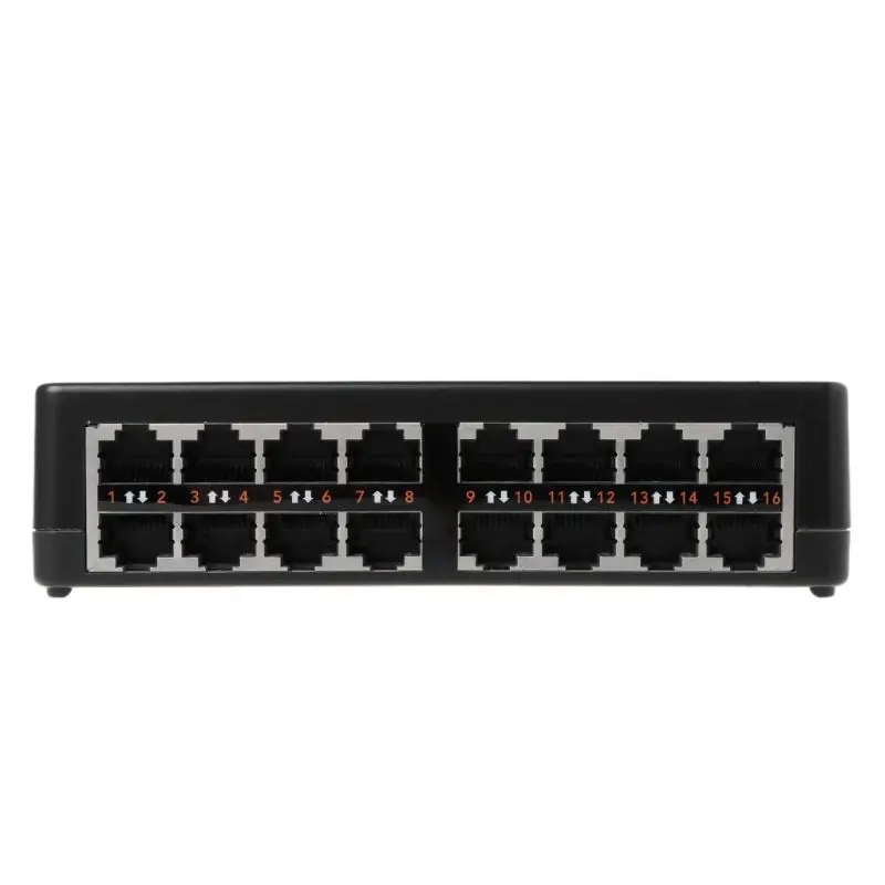 Прямая поставка мини 16-Порты и разъёмы 10/100 Мбит/с Fast LAN Ethernet сетевой коммутатор gigabit хаб настольное адаптер