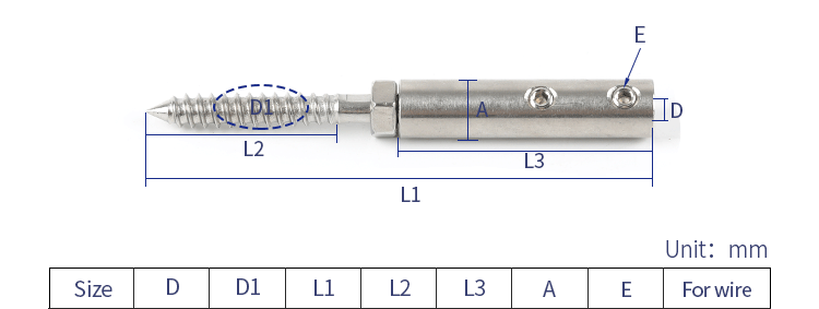 Boulons à Tête Hexagonale 3/8 Pouce En Inox A2/304 - Pour Bois, Filetage 3/8-7, Marque MonsterBolts