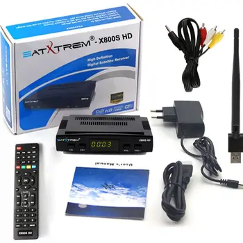 New Satxtrem-Receptor Satélite X800s Para Televisión Digital Decodificador Full 1080P HD DVB S2 1