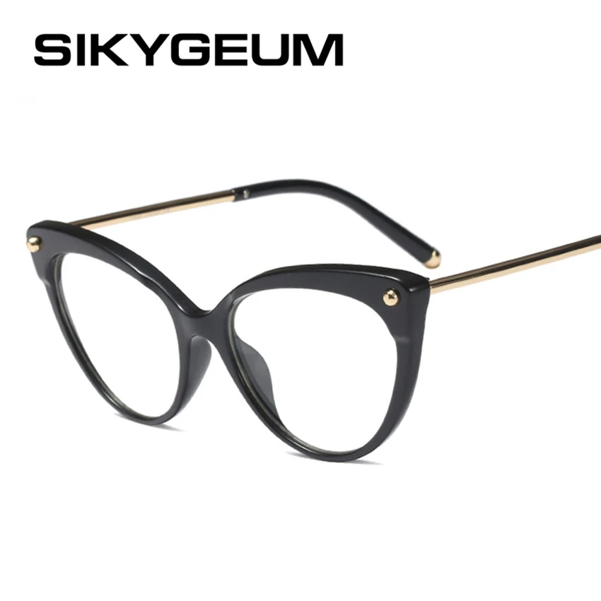 SIKYGEUM марка Cat Eye очки кадров Для женщин трендовые Стили бренд очки TR90 нога оптические модные очки для компьютера SM829