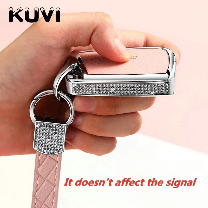 Car Key Case Cover Holder Case For Vw Volkswagen Magotan Passat B8 Skoda Superb Kodiaq A7 Car Styling AAlloy Leather - - Racext™️ - - Racext 29