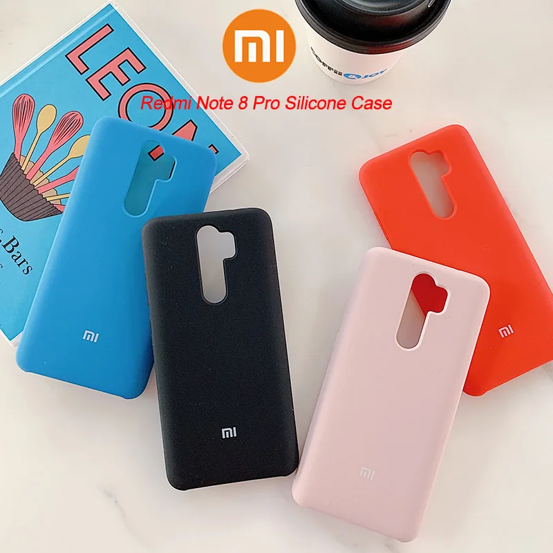 Оригинальный силиконовый чехол для Redmi Note 8 Pro мягкий и шелковистый защитный