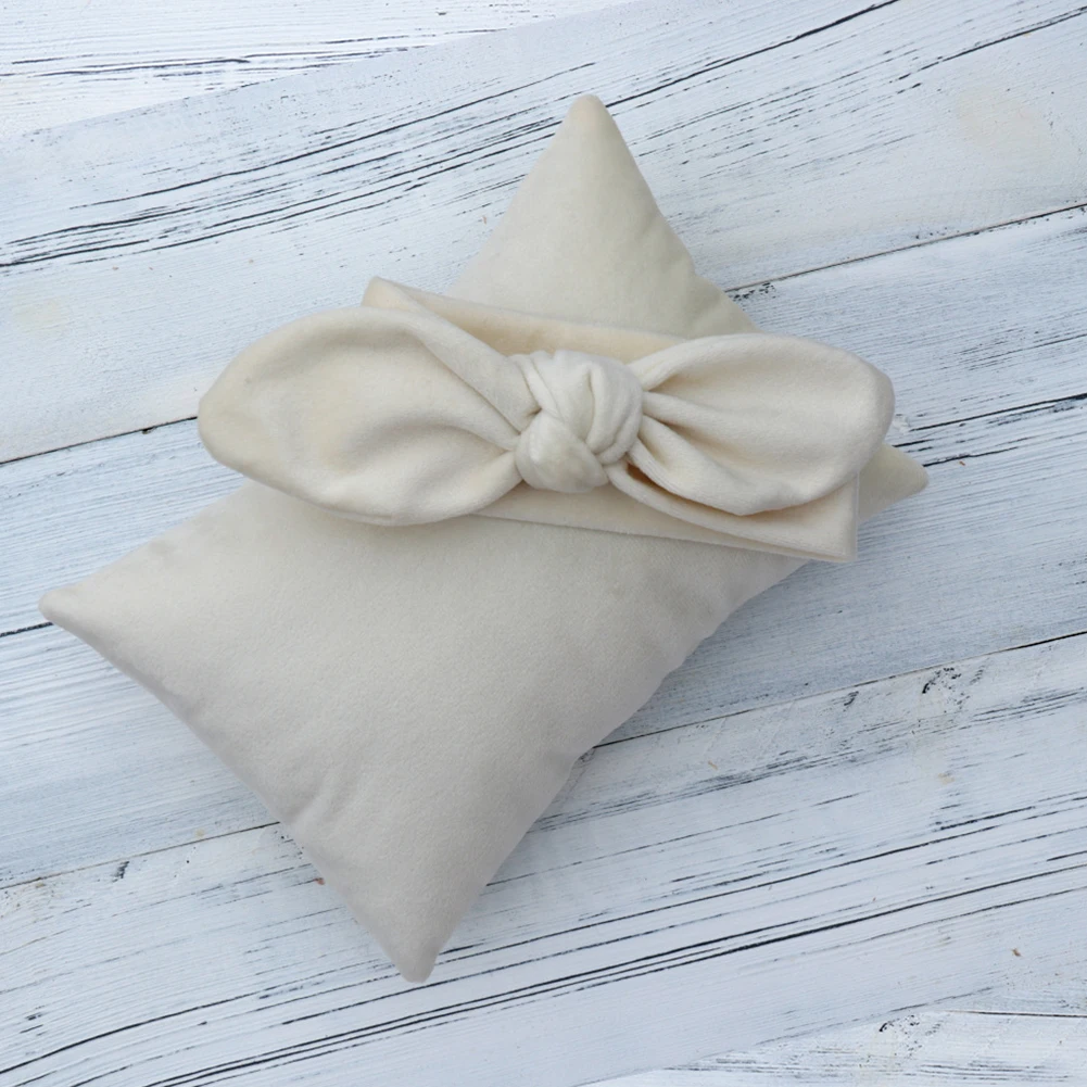 Фон для фотосъемки новорожденных Детский комплект милый бантик повязка на