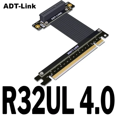 

Кабель расширения ADT-Link PCI Express 4,0 X16 папа-X4 мама PCIe X16 / PCIe X4 R32UF 4,0/R32UL 4,0
