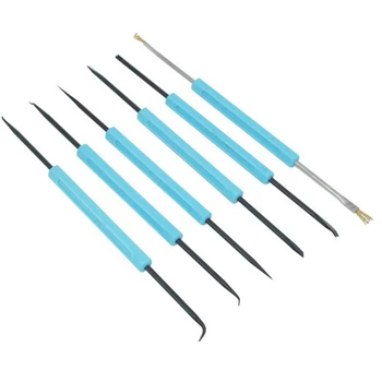 

6pcs/set Electronic Components Welding Professional Chip Hold Assist Solder Disassembly Tool Steel Reamer Instrument Hand Repair