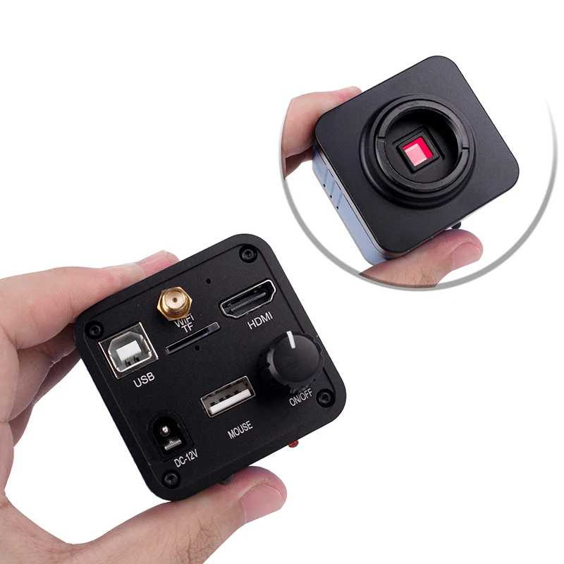  16MP USB HDMI WIFI outputs Industrial Digital Video Microscope Camera For Phone PCB IC Soldering Re