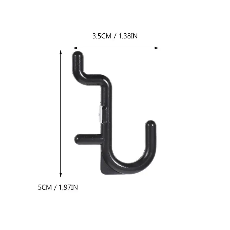Multi Purpose Hooks 50PCS Peg Board Hook Plastic J Style Display Hook Shelf Hanging Supply Hole Plate Garage Storage Rack J-Type