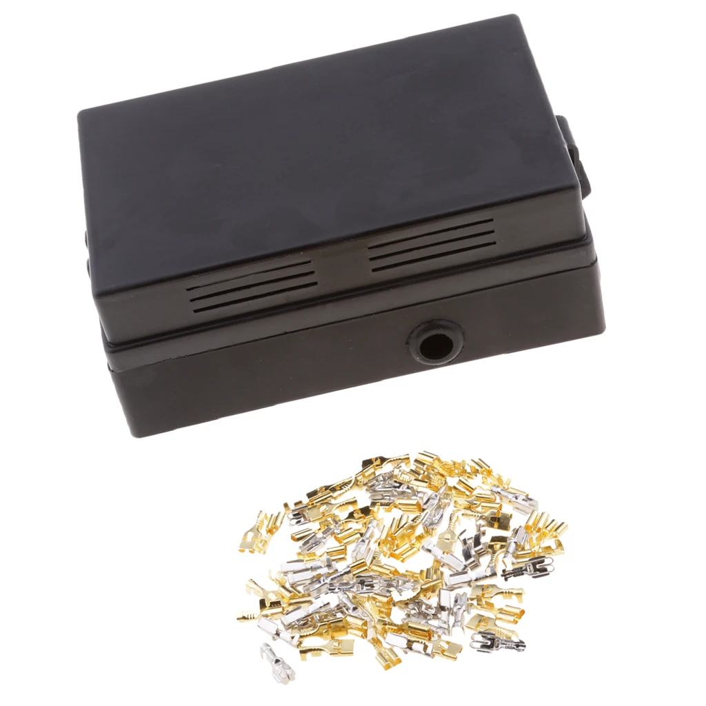 Universal 18 Way Blade Fuse Holder Box 10 Relay Base With Spade Terminals