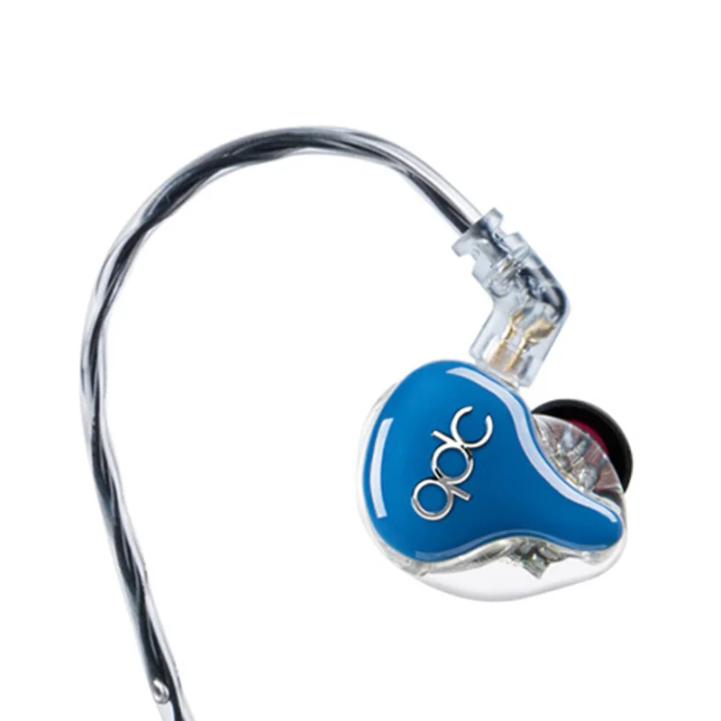 QDC HiFi 8 единиц сбалансированные арматурные наушники-вкладыши звукоизоляция сабвуфер наушники синий
