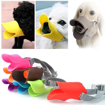 

Cute Duck Shape Dog Muzzles Small Dogs Mouth Mask Muzzle Bark Bite Stop Puppy Anti-bite Masks Dog Supplies Pets Accessories