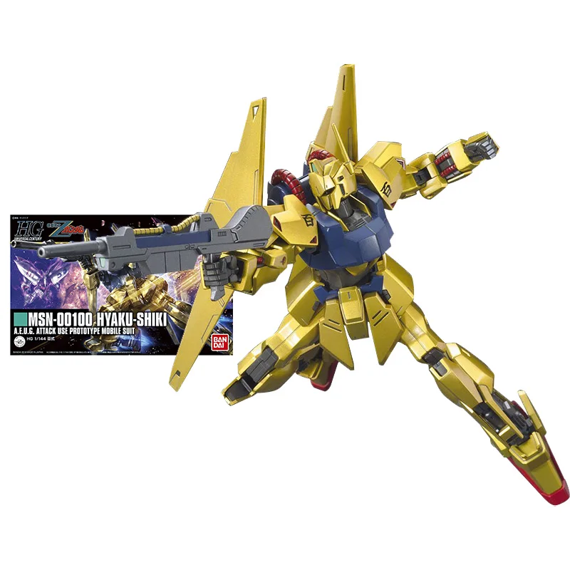 

Модель сборки Bandai Gundam HGUC200 1/144 для новорожденных Hyaku Shiki, оригинальная Коллекционная модель, украшение, детская игрушка