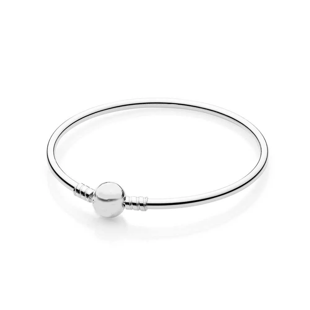 Браслет из стерлингового серебра, браслет из серебра 925 пробы, браслет из серебра, подходит для оригинальных европейских шармов, ювелирные изделия Diy