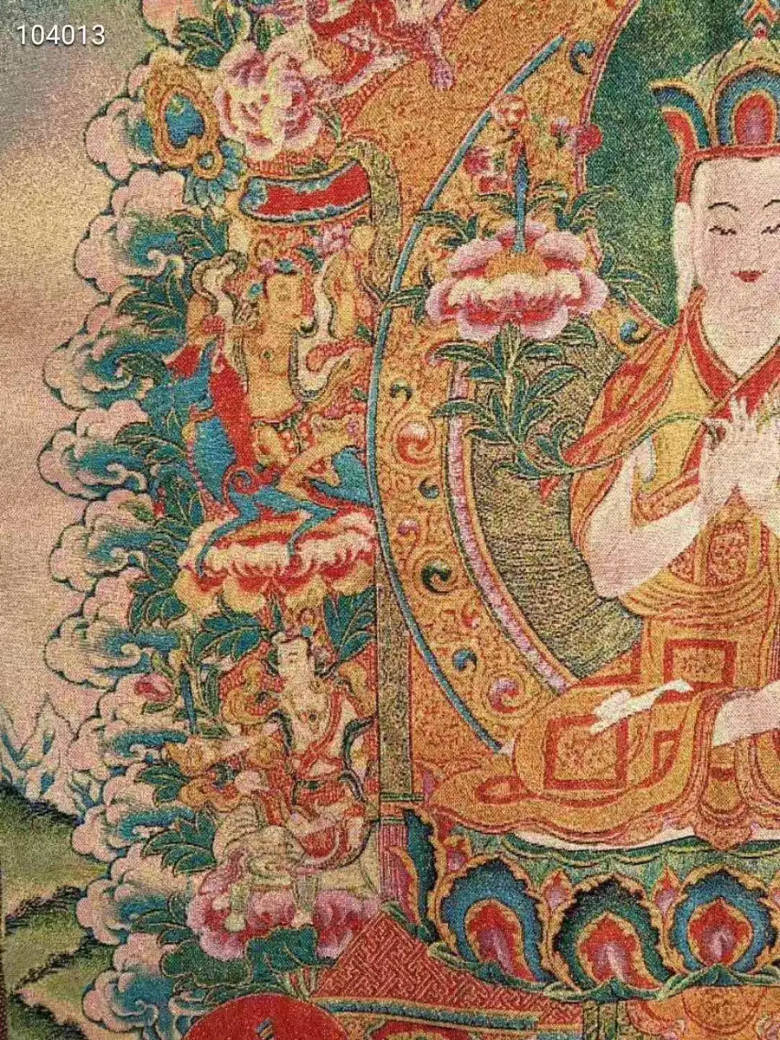 Изысканная китайская тибетская коллекция вышивки «Liang Mei xi rao jian zan» Master Thangka