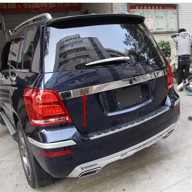 WELKINRY для Benz GLK X204 2008 2009 2010 2011 2012 2013 2014 2015 нержавеющая сталь Задняя Крышка багажника