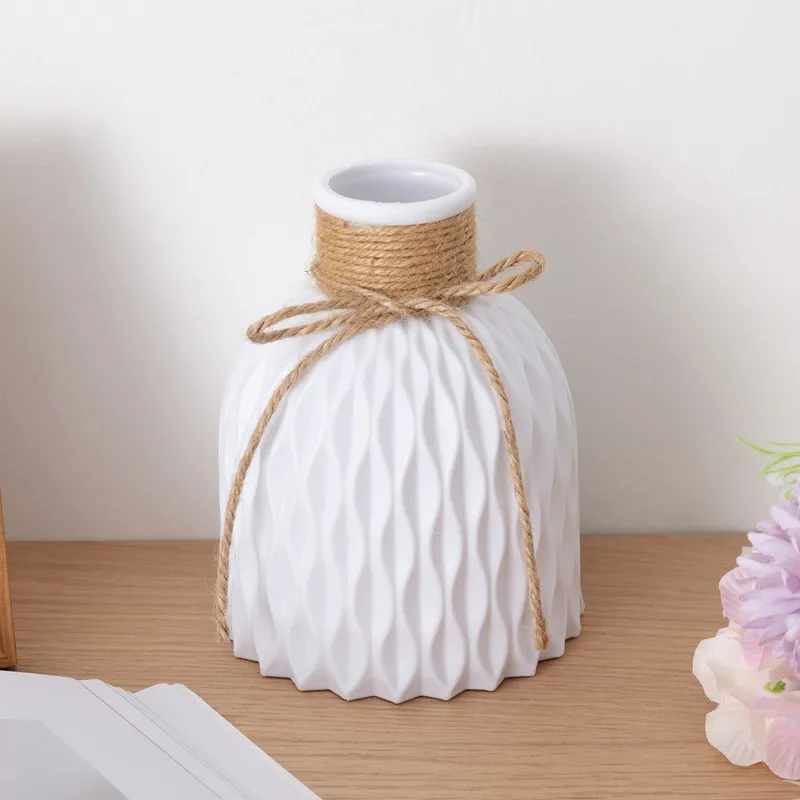 European-style Plastic Vase Home Decoration Anti-ceramic Wedding Decoration Unbreakable for Artificial Flower Creativity Home