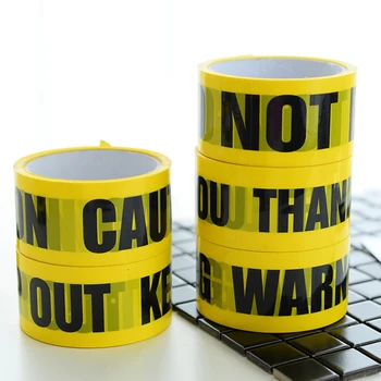 

Warning Tape Sticker KEEP OUT Black And Yellow Color Warning Tape Tape Cleanable Home Supplies Diy Decoration Tape