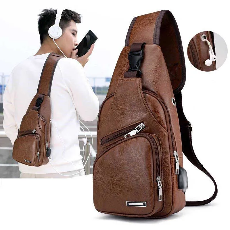 

Lingzhi Daishu 2019 New Style Shoulder Bag Men Leisure Bag Outdoor Sports Chest Pack Shoulder Bag