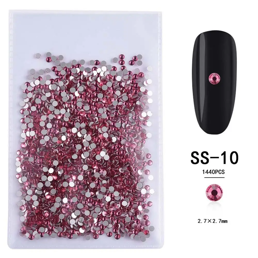 24-ss10 1 Pack Nail Rhinestones 3D AB Crystal Pearl Nail Stones DIY Accessories Nail Art Decorations - Цвет: 24-ss10