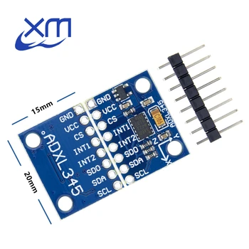 

Free Shipping 50pcs/lot GY-291 ADXL345 digital three-axis acceleration of gravity tilt module IIC/SPI transmission In stock I43