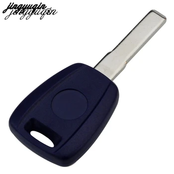 

jingyuqin 30pcs/lot Blue Remote Key Case Fob Shell for Fiat 500 Ducato Transponder Bravo Replacement Housing Case SIP22/GT15R