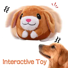 Bouncing bola usb interação de pelúcia elétrica batendo cantar saltar andando animais de estimação brinquedos para cães do gato interativo brinquedos para animais de estimação suprimentos