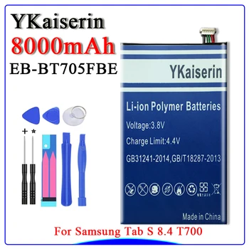 

Free Tool YKaiserin Tab Li-ion Lithium Stable Battery EB-BT705FBE Capacity 8000mAh For Samsung GALAXY Tab S 8.4 SM T700 T705