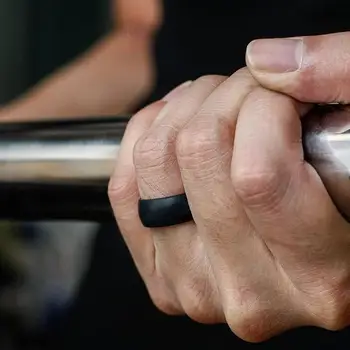 

Rubber Ring Nursing Finger Jewellery Outdoor Sport Women'S Sports Ring Silicone Ring Durable 3 Size Fashion Wedding 4 Color