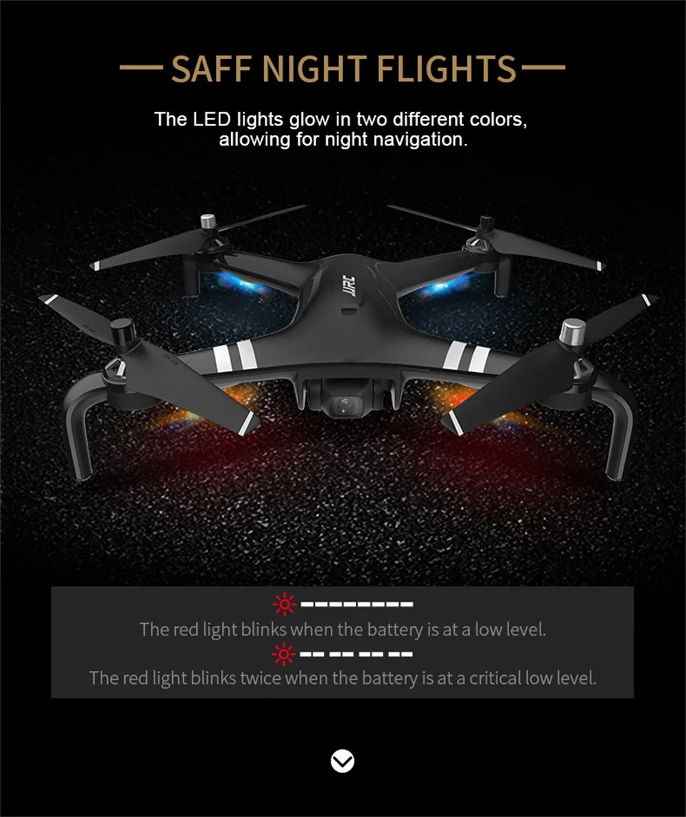 JJR/C X7P Smart Drone 5G WiFi FPV 4K HD камера RTF бесщеточный двигатель gps+ оптический поток 1,2 км Летающий+ 1 км FPV расстояние 2 оси D31