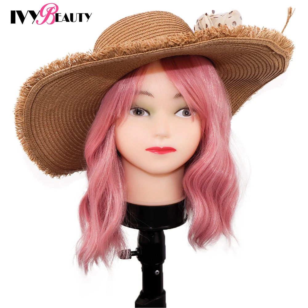 Wig stand Wig stand holder Wig storage stand Wig supplies Female mannequin head Hot selling female mannequin head with wig stand clamp for makeup practice cosmetology manikin head for wig hat display 51Cm