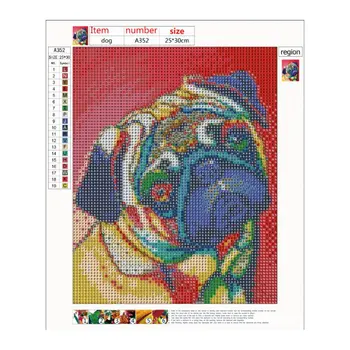 

Colorful Dog 5d Cube Diamond Painting Diamond Embroidery Kit Cross Stitch
