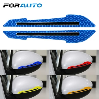 

FORAUTO 2Pcs Car Reflective Sticker Anti-collision Sticker Auto RearView Mirror Sticker Safety Warning Sign Decals Car-styling