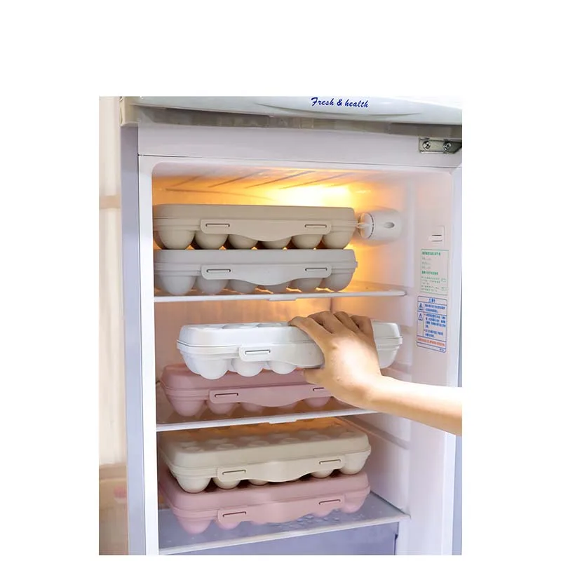 12/18 сетка кухонный холодильник коробка для яиц коробка для хранения практичная креативная Бытовая портативная пластиковая коробка для хранения еды для пикника