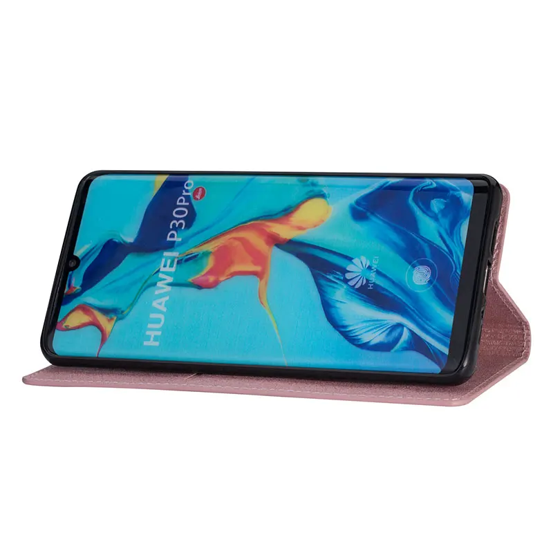 Магнитный чехол-книжка с бумажником для huawei P30 P20 Pro Lite, блестящий кожаный чехол-бампер из ТПУ для mate 10 20 30 Lite Pro huawei, чехол