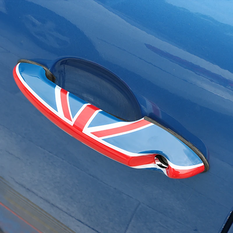 Для MINI Cooper S JCW R55 R56 R60 R61 декоративная наклейка для автомобиля аксессуары 2 шт. Автомобильная внешняя Дверная ручка Защитная крышка оболочка