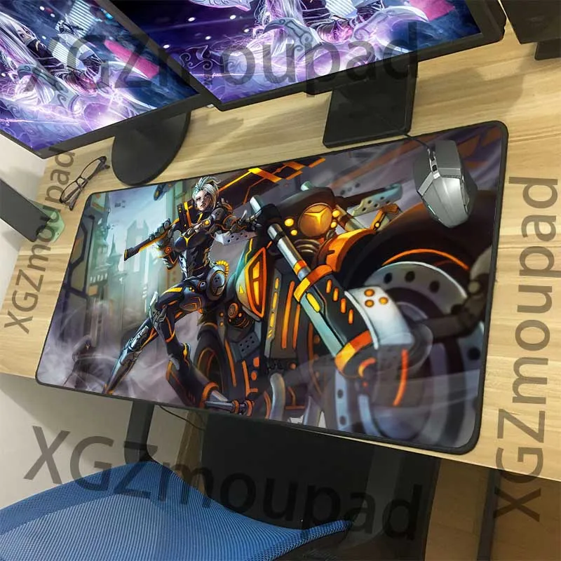 XGZ большой коврик для мыши модный Riven мотоцикла игровой с Черным Замком по краю на