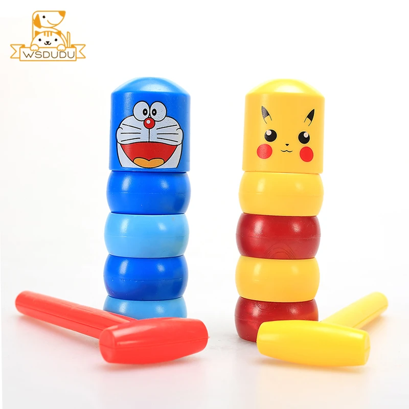 Cute Cartoon Immortal Magic Toys Props Fun Tumbler Daruma Doraemon Pikachu Captain Iron Dolls Classic Novelty Tricks Gift Newest