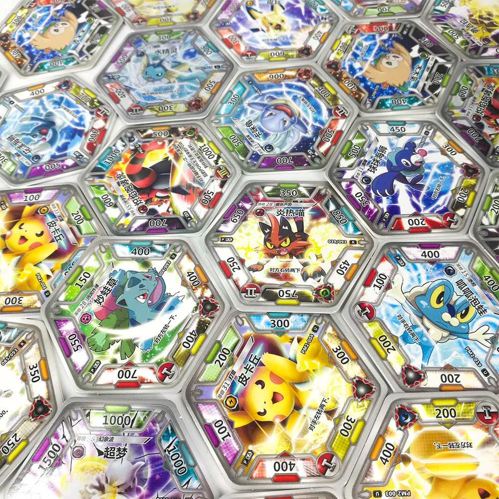 TAKARA jouets Pokemon cartes Collections Pikachu 168 pièces brillant cartes carte Flash 7 pièces/boîte 24 box/ensemble jeu de société pour enfants cadeaux