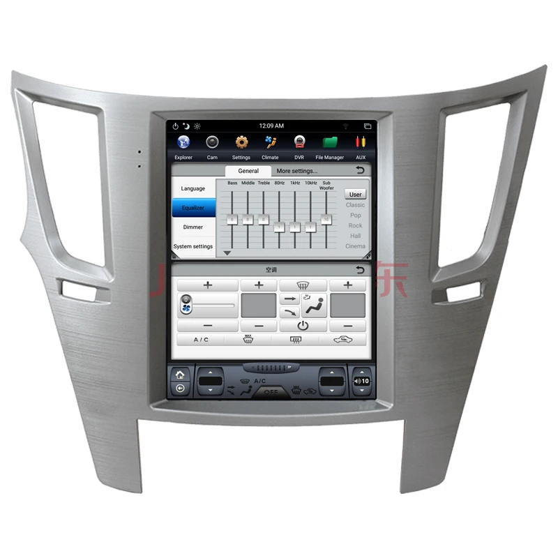 NAVITOPIA 10,4 дюймов вертикальный автомобильный сенсорный экран в стиле Tesla Android 7,1 Автомобильный gps навигация для Subaru Legacy Outback 2009- Автомобильный dvd-плеер