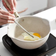Oneisall алюминиевый сплав антипригарная 20-28 см сковорода с длинной ручкой для жарки газовая, индукционная плита для яиц блинов кастрюля Кухня& столовая инструменты Cookw