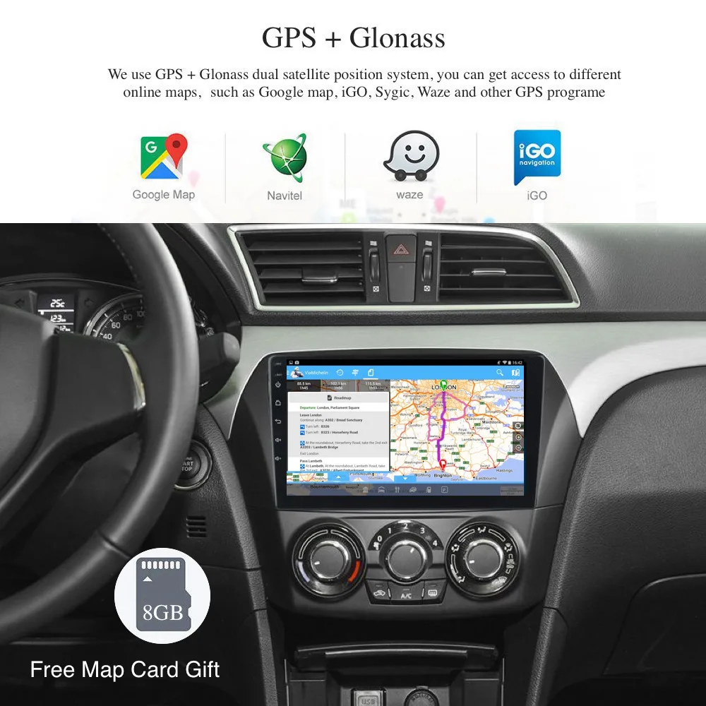 Flash Deal Android 9.0 Car Radio 2 Din GPS for Suzuki Ciaz Alivio 2016 2017 2018 PX6 DSP IPS HDMI 4Gb+64Gb RDS WIFI RDS USB BT Mirror-link 1