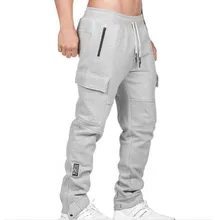 Штаны для бега, Мужские штаны для фитнеса, бодибилдинга, тренажерного зала, штаны для бегунов, спортивные штаны для мужчин в стиле хип-хоп, свободные спортивные штаны