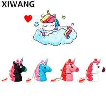 Флешка 8 Гб 16 Гб usb флеш-накопитель с единорогом 128 ГБ мультяшная usb флешка 4 ГБ 32 ГБ флеш-накопитель 64 ГБ ключ памяти животное лучший модный подарок