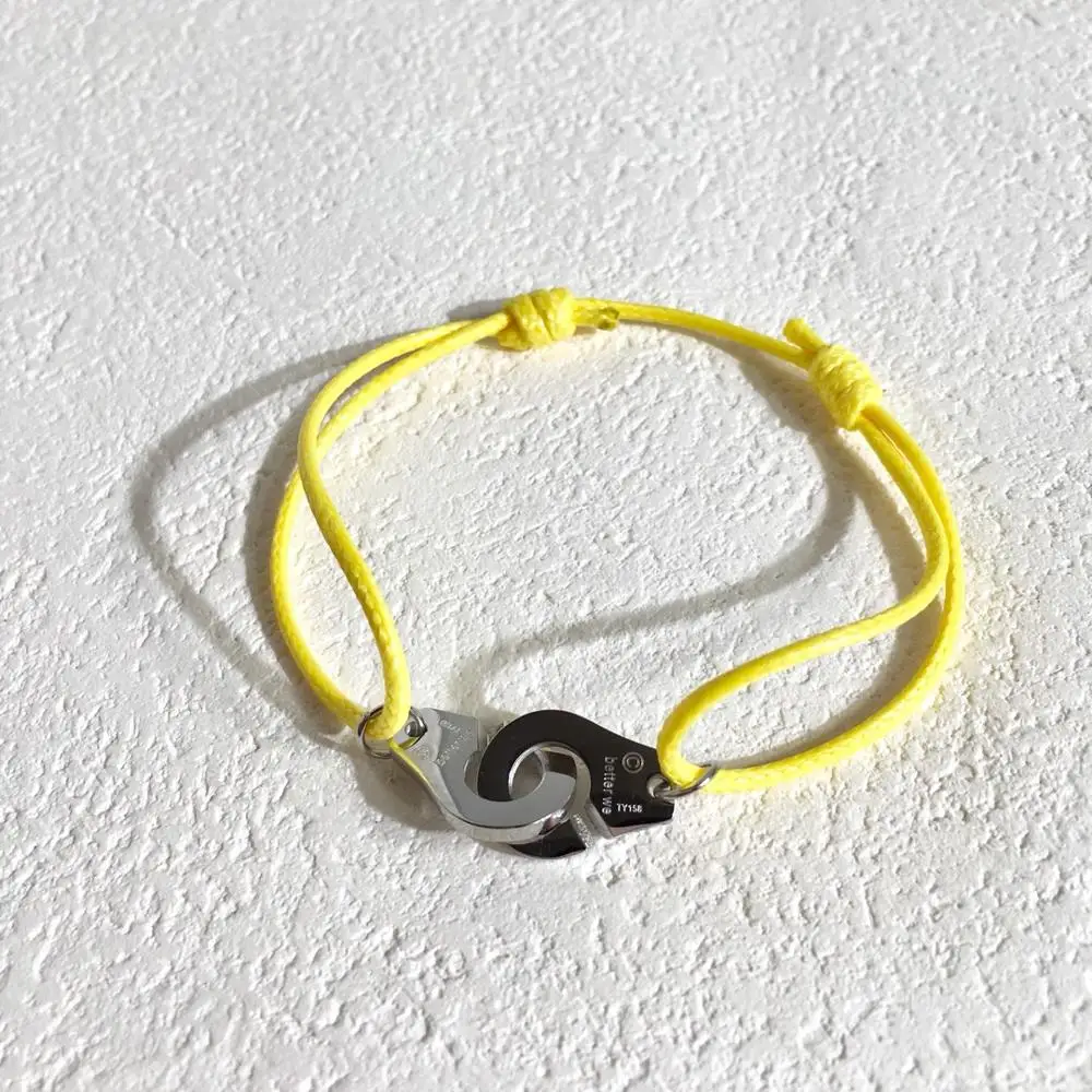 J. hangke, 20 видов цветов, homme, femme, bijoux, 925 пробы, серебряный браслет на запястье, для женщин, Регулируемая Веревка, ювелирное изделие, брендовые браслеты, мужские браслеты - Окраска металла: colour 4