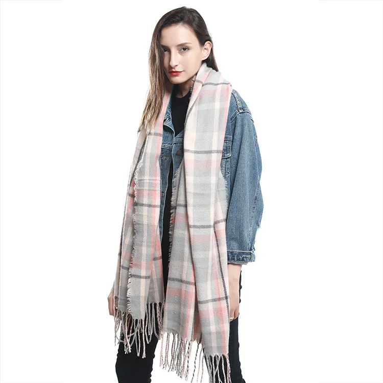 

New stream Su Yinglun erfrith cashmere scarf autumn and winter ladies warm shawl Japanese and South Korean Shawls and Scarves